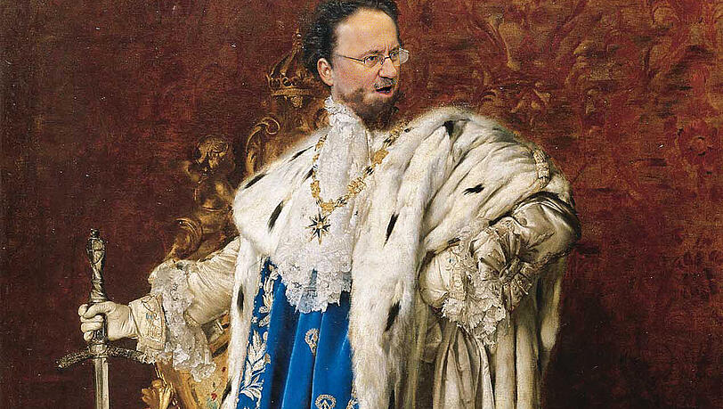 Da er sich ja eh als heimlicher Stadt-Kini fühlt: Wie wär’s als König Ludwig II.? Da er sich ja eh als heimlicher Stadt-Kini fühlt: Wie wär’s als König Ludwig II.?