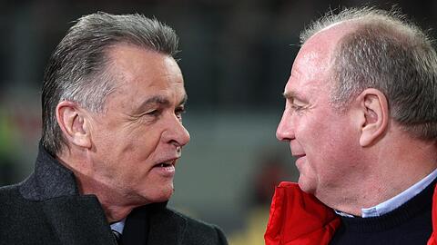 Ex-Coach und Ehrenpräsident: Ottmar Hitzfeld (l.) und Uli Hoeneß