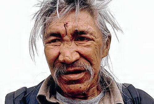 Diesen Inuit fotografierte Eric Klemm im Juli 2006 in Yellowknife, Kanada.