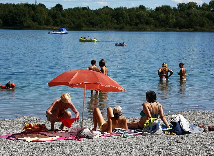Ausgezeichnet: Der Lußsee gilt als einer der besten Badeseen der Stadt.