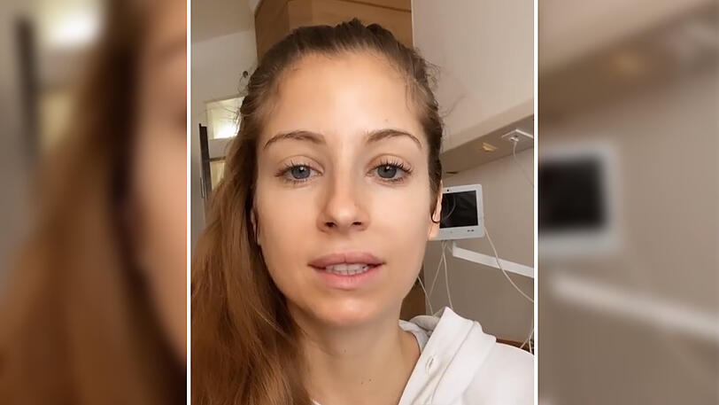 Cathy geht es schon wieder besser. Nur noch ihr Gesicht ist ein bisschen geschwollen.