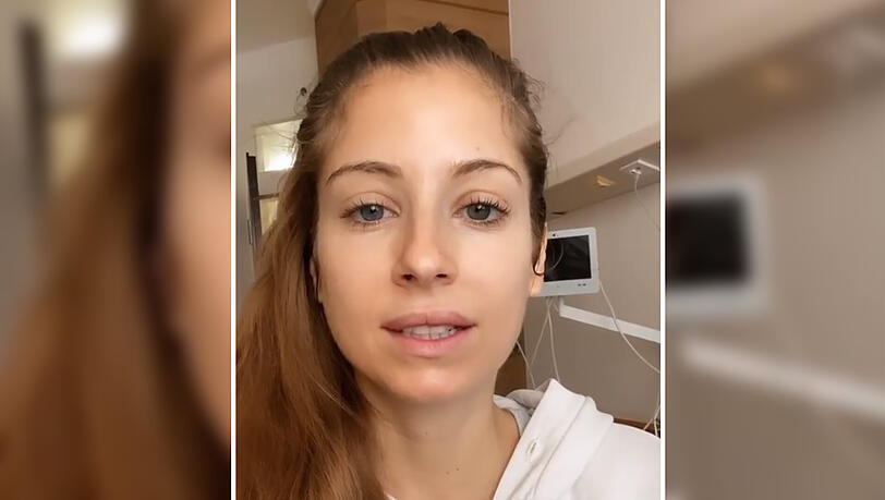 Cathy geht es schon wieder besser. Nur noch ihr Gesicht ist ein bisschen geschwollen. Cathy geht es schon wieder besser. Nur noch ihr Gesicht ist ein bisschen geschwollen.
