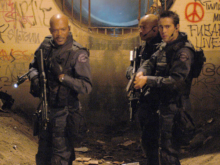 Sgt. Dan (Samuel L. Jackson) und Jim Street (Colin Ferrell) auf gefährlicher Mission