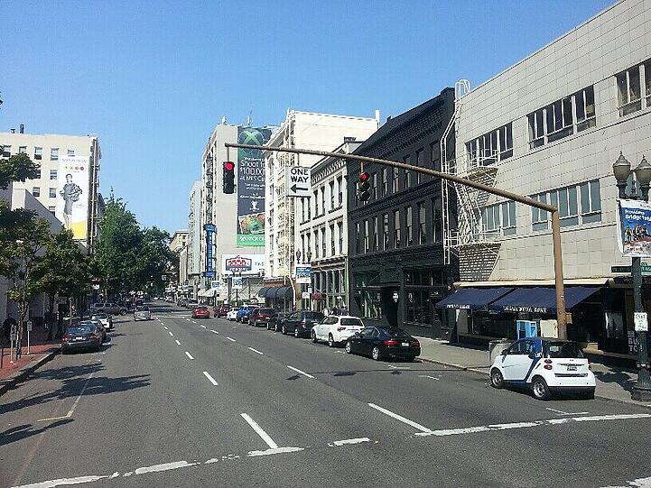 Die Bayern sind in Portland gelandet. Impressionen vor dem Spiel gegen das MLS-Allstar-Team am Pionier Square.