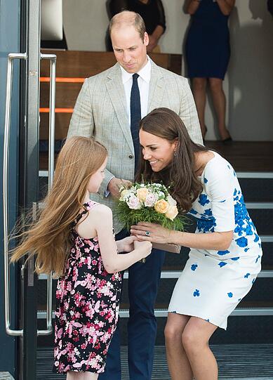 Prinz William und Herzogin Kate heute bei einem Besuch einer Einrichtung für Kinder und Jugendliche mit psychischer Erkrankung in der Nähe von London.