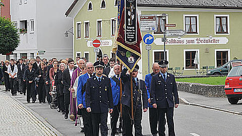 Trauermarsch in Waging