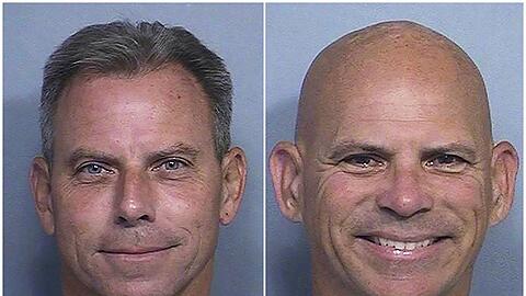 Erik Menendez (l) und sein Bruder Lyle Menendez wurden zu lebenslanger Haft verurteilt. (Archivbild)