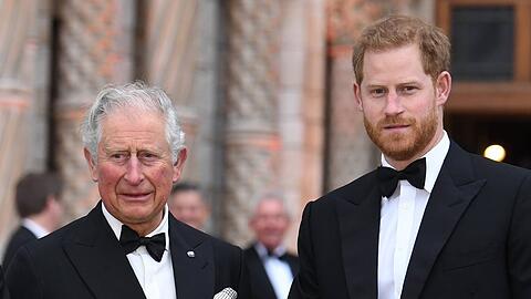 Schwieriges Vater-Sohn-Verhältnis: König Charles III. (l.) und Prinz Harry.