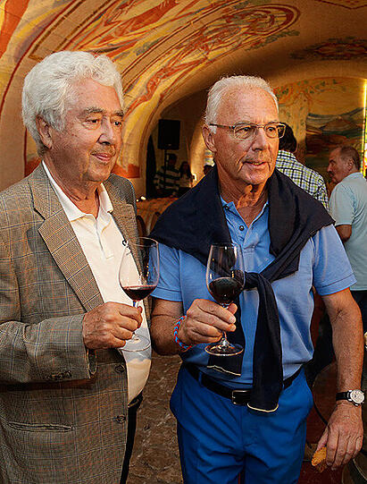 Fritz Scherer und Franz Beckenbauer.