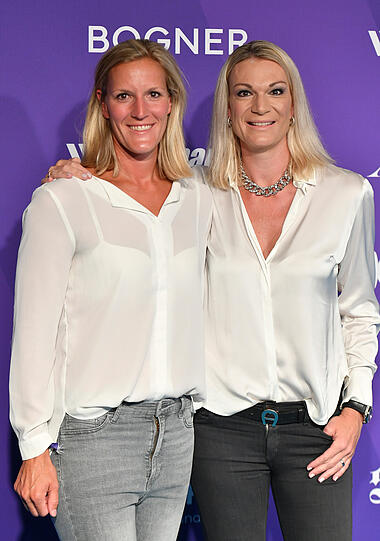 Maria Höfl-Riesch mit Schwester Susanne Riesch