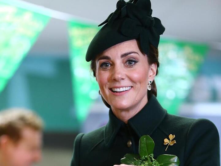 Ganz in Grün: Kate, Herzogin von Cambridge.