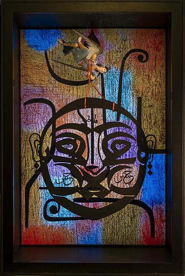Paul Klee ist in der Münchner Sammlung ein Favorit Pamuks. Die Kombination mit arabischen Buchstaben steht dem Erzengel ganz gut.
