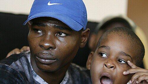 Guillermo Rigondeaux und sein Sohn Guillaume Guillermo Rigondeaux und sein Sohn Guillaume