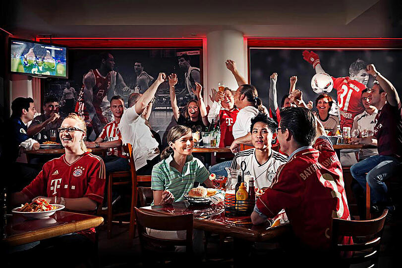 Die Champions Bar der Marriott München