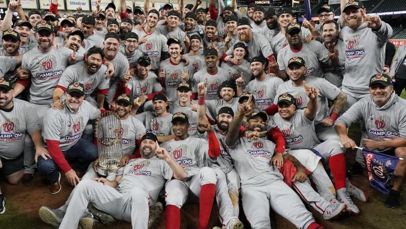 Die Washington Nationals haben zum ersten Mal in der Vereinsgeschichte die Meisterschaft in der nordamerikanischen Baseball-Liga MLB gewonnen. Die Washington Nationals haben zum ersten Mal in der Vereinsgeschichte die Meisterschaft in der nordamerikanischen Baseball-Liga MLB gewonnen.