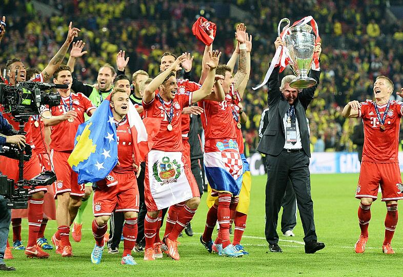 Tränen, Jubel, Emotionen: Der deutsche Meister FC Bayern hat die Champions League gewonnen. Hier gibt's die Bilder der Freude aus Wembley