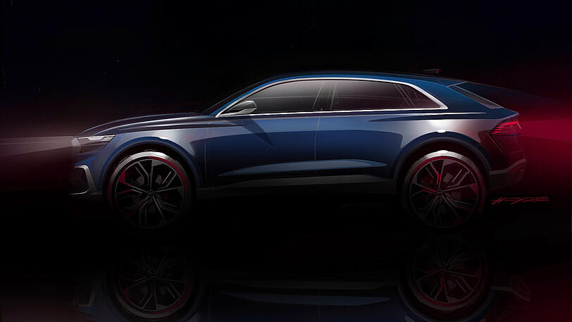 Detroit-Appetithappen: Das Concept signalisiert die Vergrößerung der Q-Familie in Richtung feiner Crerossover-SUV.