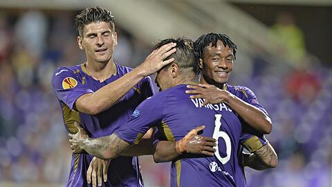 Mario Gomez gewinnt mit Florenz 3:0.