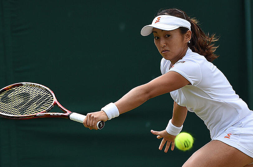 Ohne Chance: Die Japanerin Misaki Doi.