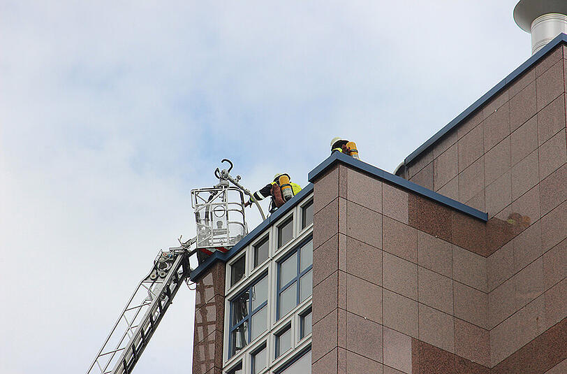 Die Bilder vom Brand an der Hopfenpost
