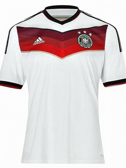 Mit diesem Trikot soll?s bei der WM in Brasilien mit dem vierten WM-Titel klappen.