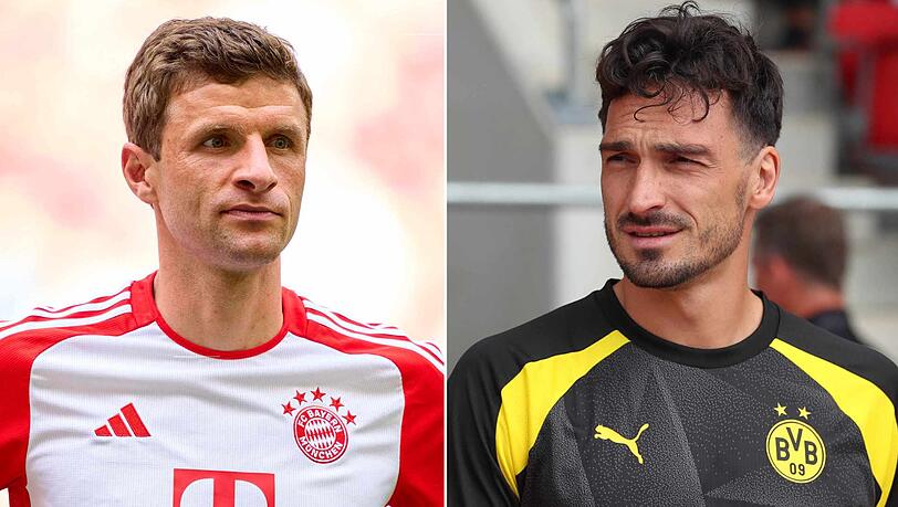 Die ehemaligen FC-Bayern-Kollegen Thomas Müller und Mats Hummels verstanden sich bislang trotz Konkurrenz sehr gut.