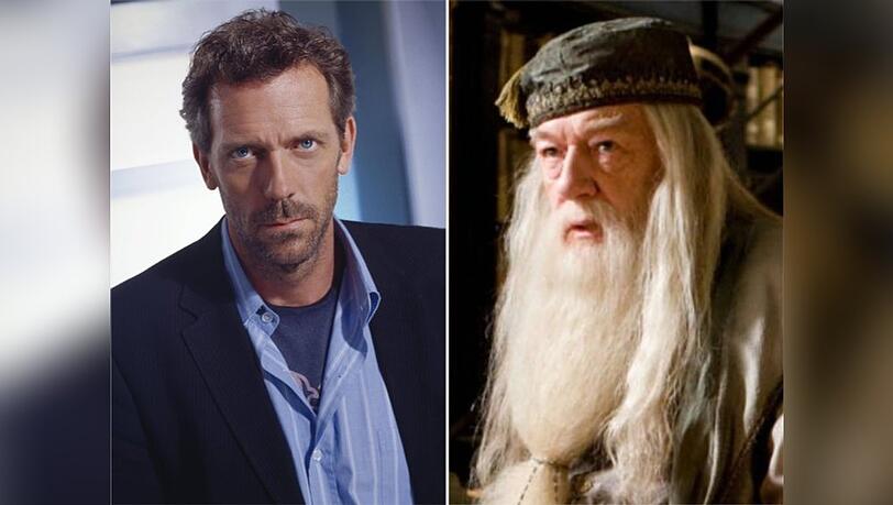 Hugh Laurie (l.) als Nachfolger von Kino-Dumbledore Michael Gambon.