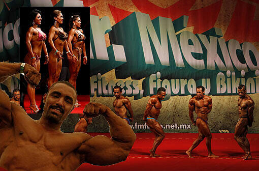 Muskeln über Muskeln beim Bodybuilder-Contest in Mexiko Stadt.