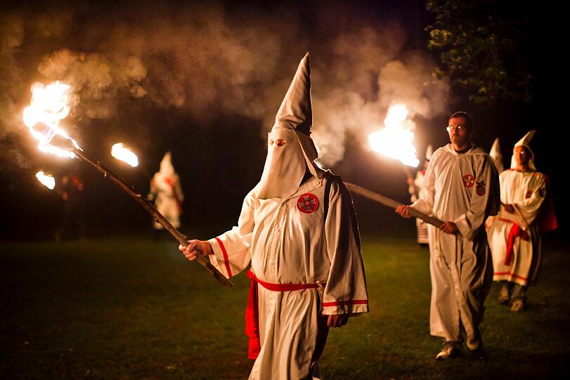 Mitglieder der «Knights of the Southern Cross of the Ku Klux Klan»