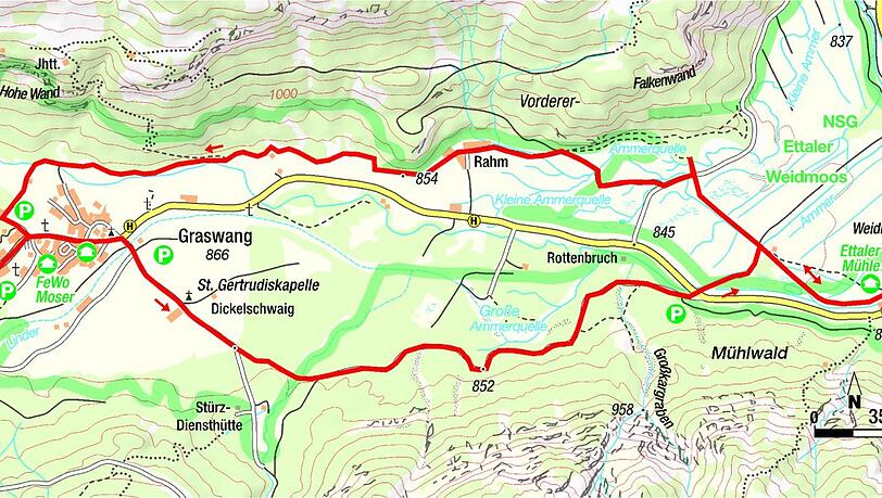 Die Tour zur Gröbl-Alm.