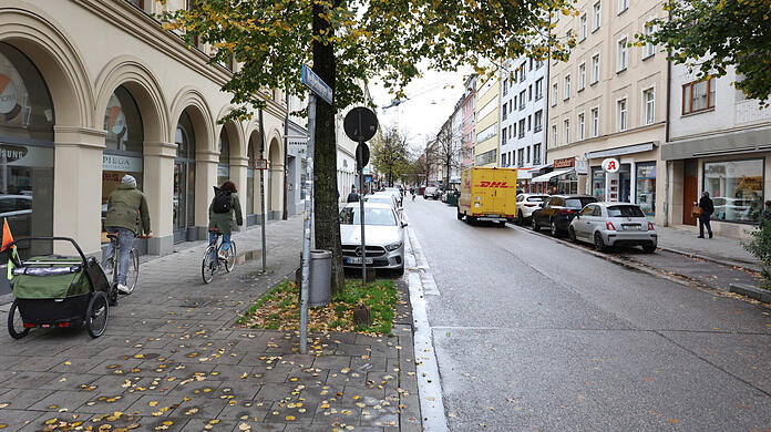 So sieht es in der Weißenburger Straße heute im Alltag aus.