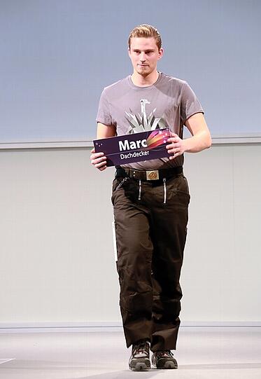 Marc Sartory (25), Dachdecker.