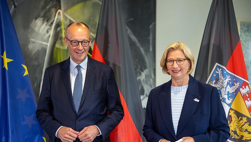 Merz kam zum Antrittsbesuch ins Saarland