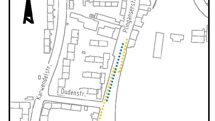 Die Parkplätze in der Plinganserstraße können während der Bauzeit nicht benutzt werden. Die Parkplätze in der Plinganserstraße können während der Bauzeit nicht benutzt werden.