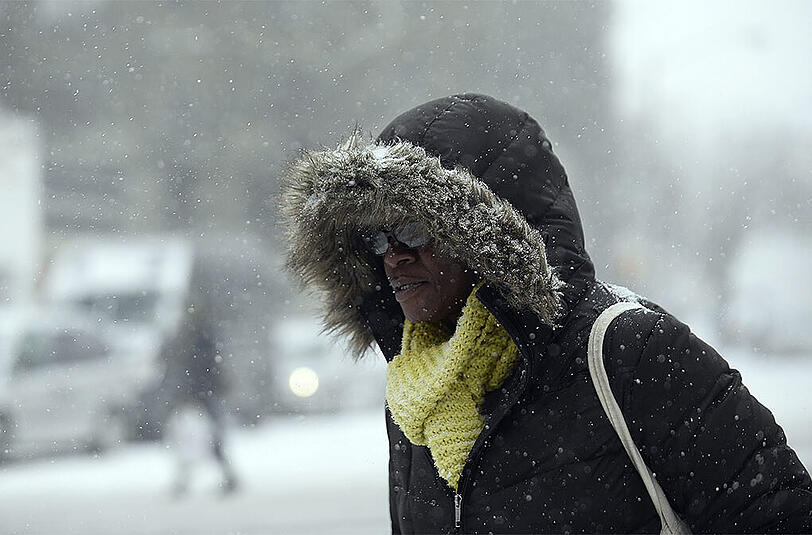 60 cm Schneefall in New York und 80 cm in Boston, sowie Windgeschwindigkeiten von bis zu 115 km/h an der Ostküste. Das sind die Fakten für den kommenden Blizzard. (Archivbild)