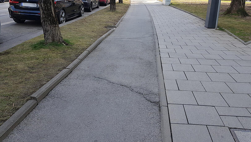 Sieht harmlos aus, doch die Verwerfungen sind arg. Sieht harmlos aus, doch die Verwerfungen sind arg.