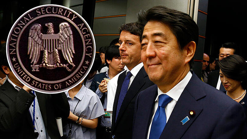 Japans Ministerpräsident Shinzo Abe: War auch sein Land Ziel von NSA-Abhöraktionen? Japans Ministerpräsident Shinzo Abe: War auch sein Land Ziel von NSA-Abhöraktionen?