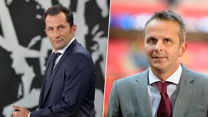Wie mächtig ist er beim FC Bayern zwischen den Bossen Uli Hoeneß und Karl-Heinz Rummenigge? Sportdirektor Hasan Salihamidzic (l.). Kritik gibt es von Dietmar Hamann (r.).
