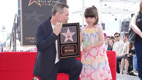 Christian Slater mit seiner Tochter Lena im Juni 2025.