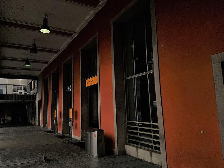 Der Eingang zum Starnberger Flügelbahnhof.