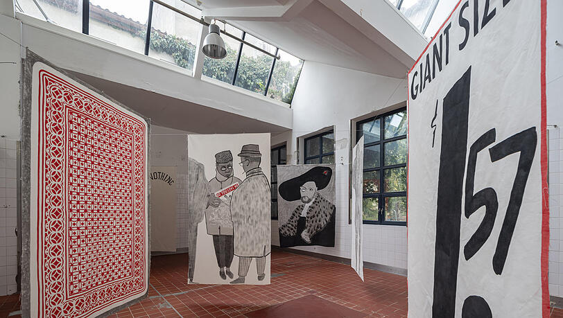 Ein Blick in die Ausstellung. Ein Blick in die Ausstellung.