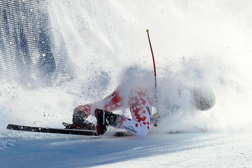 Der Tscheche Ondrej Bank ist bei den alpinen Ski Weltmeisterschaften in den USA schwer gestürzt.