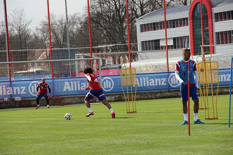 Am Dienstag gab's an der Säbener Straße ein öffentliche Trainingseinheit. Hier gibt's die Bilder!