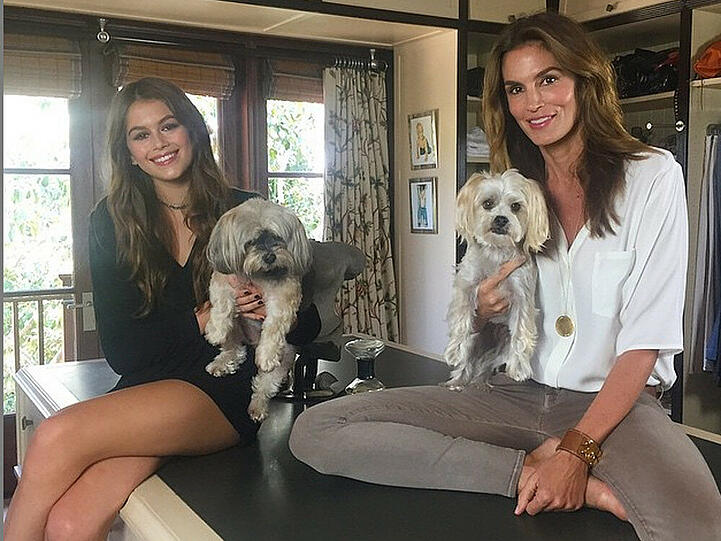 Kaia Gerber ist ihrer Mutter Cindy Crawford wie aus dem Gesicht geschnitten