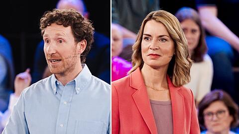 Louis Klamroth und Jessy Wellmer in der "Arena"-Ausgabe mit Markus S&ouml;der.