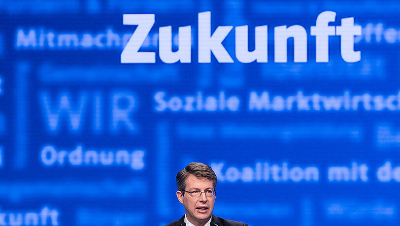 Die Zukunft der Münchner CSU? Oder doch nicht? Markus Blume beim Parteitag vor einer Woche.