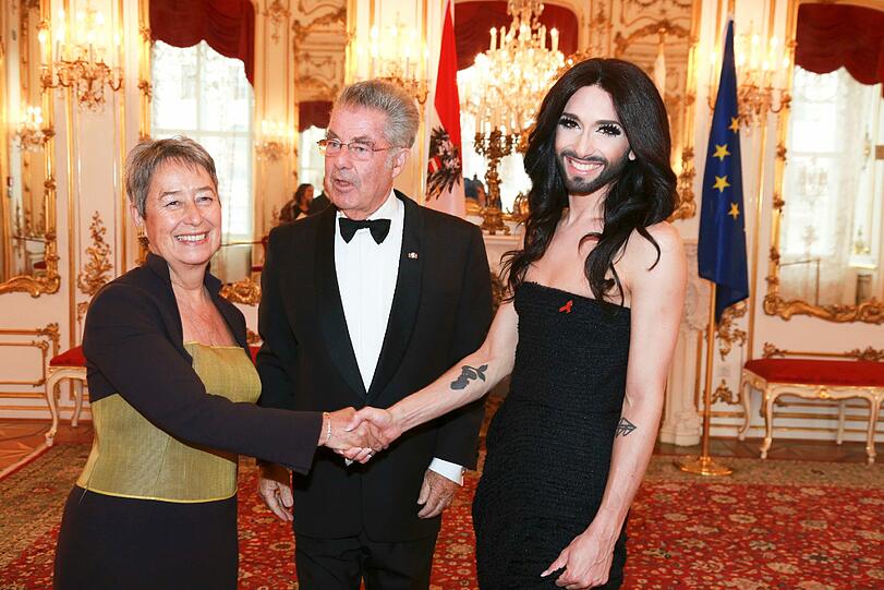 Margit Fischer, Heinz Fischer, Conchita Wurst
