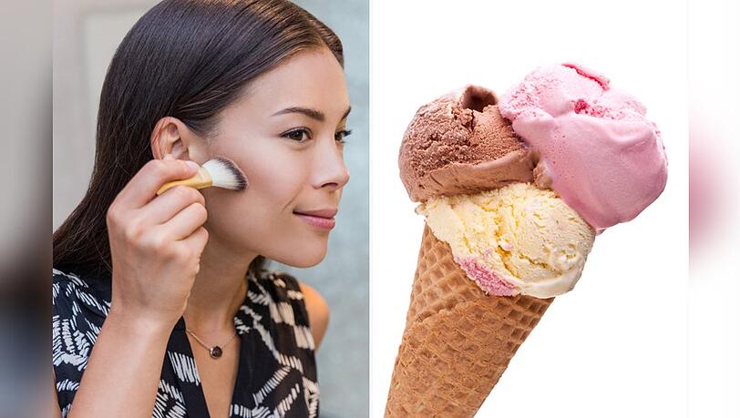 Der Beauty-Trend Ice Cream Contouring zaubert jedem Gesicht schöne Wangenknochen.