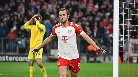 Traf per Kopf zum wichtigen 1:0: FCB-Torjäger Harry Kane.