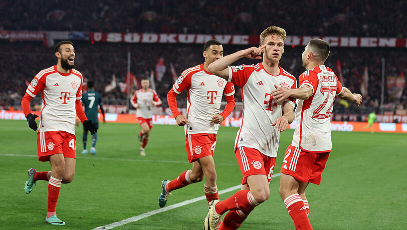Traf mit Köpfchen zur Führung für den FC Bayern: Joshua Kimmich.